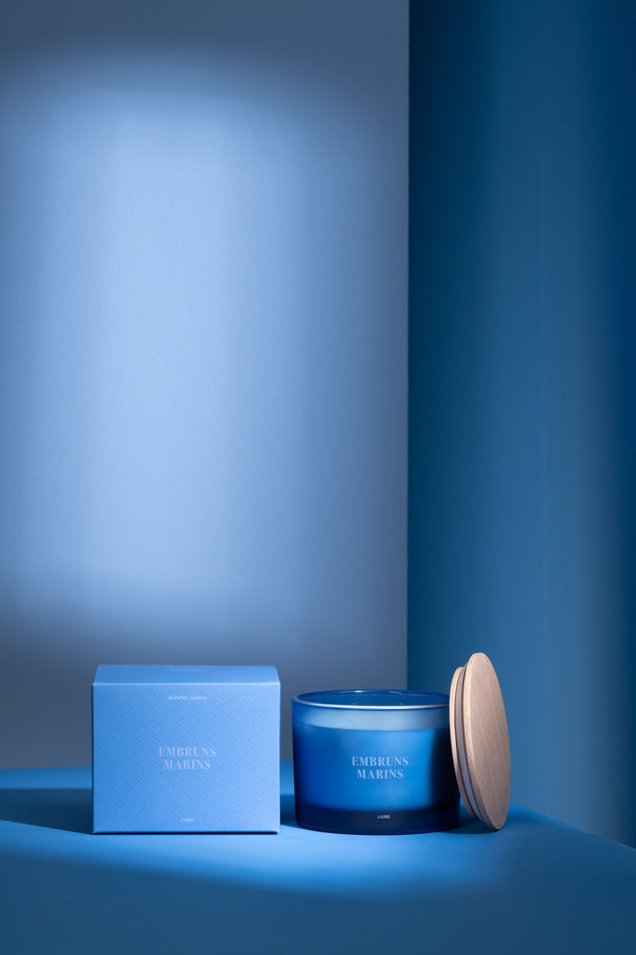 J-Line geurkaars Accords Essentiels - Embruns Marins - blauw - 28U