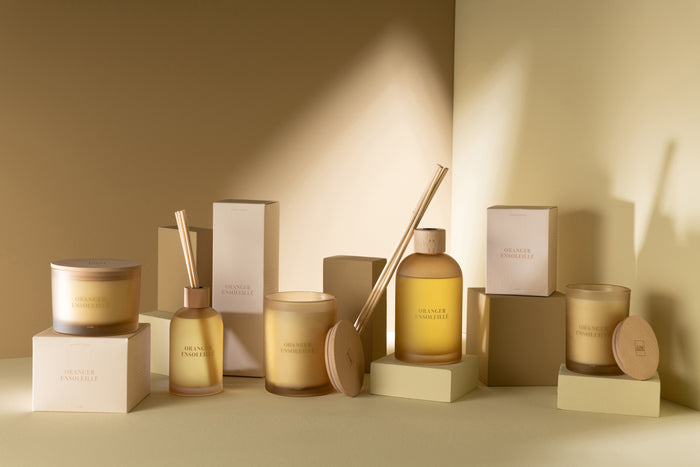 J-Line geurkaars Accords Essentiels - Oranger Ensoleillé - g