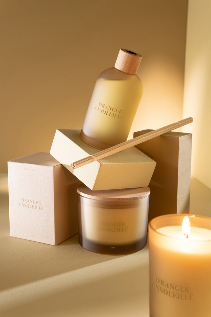 J-Line geurkaars Accords Essentiels - Oranger Ensoleillé - g