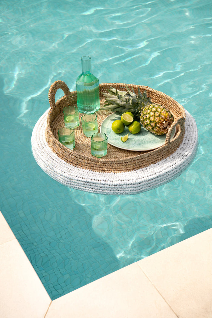 J-Line plateau Drijvend - polystyreen - wit|naturel