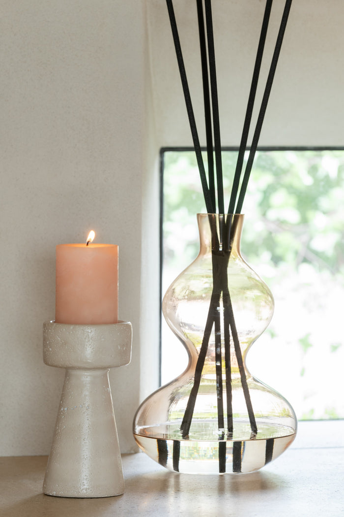 J-Line geurolie + stokjes Nordic Vetiver - glas - amber - sm