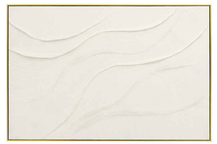 J-Line schilderij Onde - acrylique - ecru