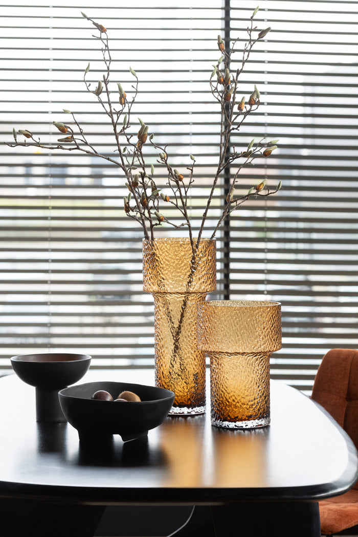 J-Line geurkaars Kop - keramiek - zwart - small - 12U