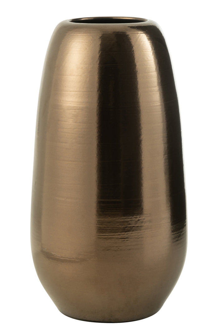 J-Line vaas - porselein - zwart - extra large - 70 cm hoog