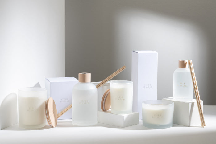 J-Line geurolie + stokjes Accords Essentiels - Fleur Blanche