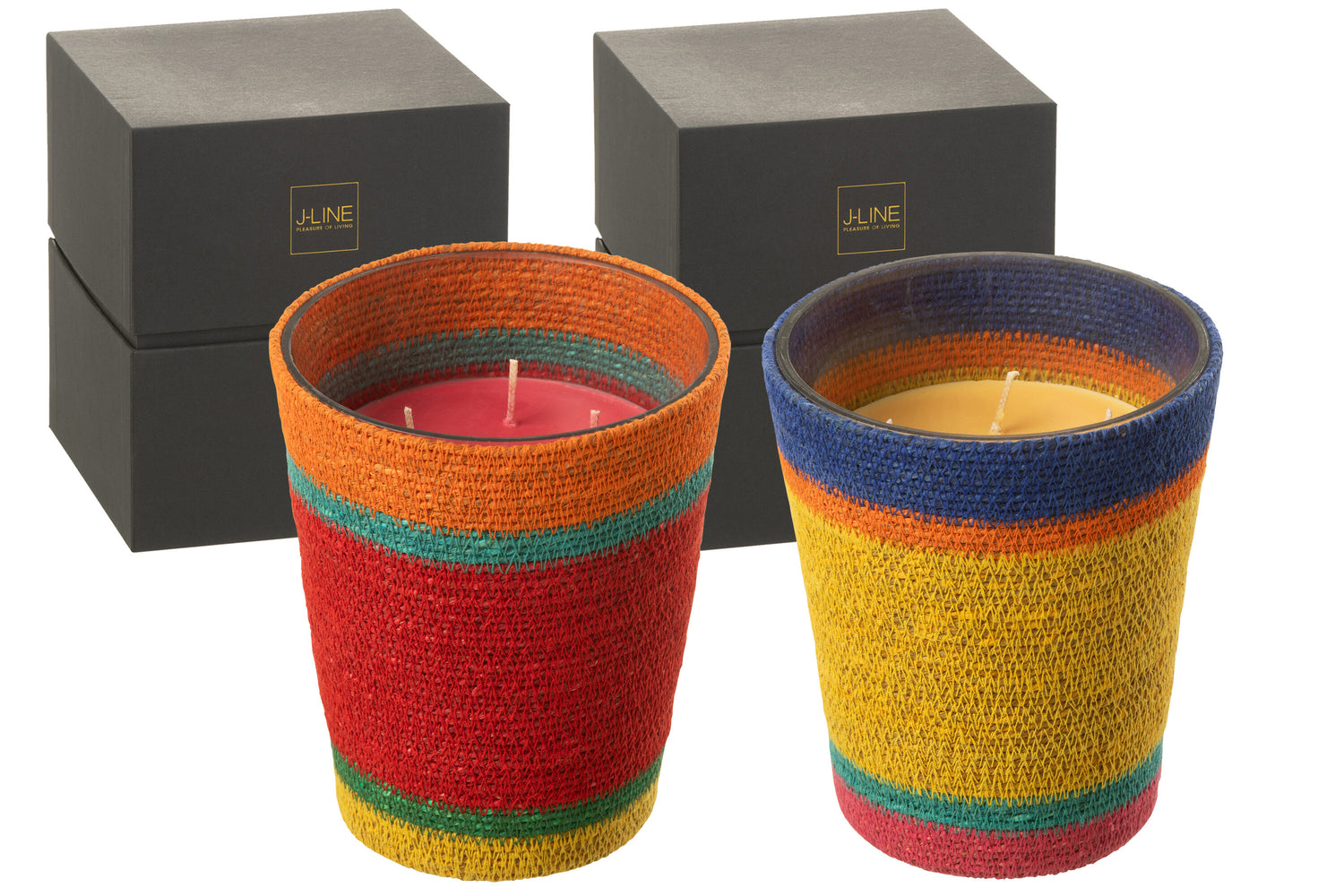 J-Line geurkaars Mand - Woody Aurora - mix - large - 75U - 2