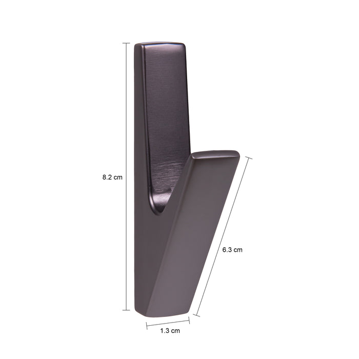 QUVIO Wandkapstok - Metaal - Grijs - Set van 8