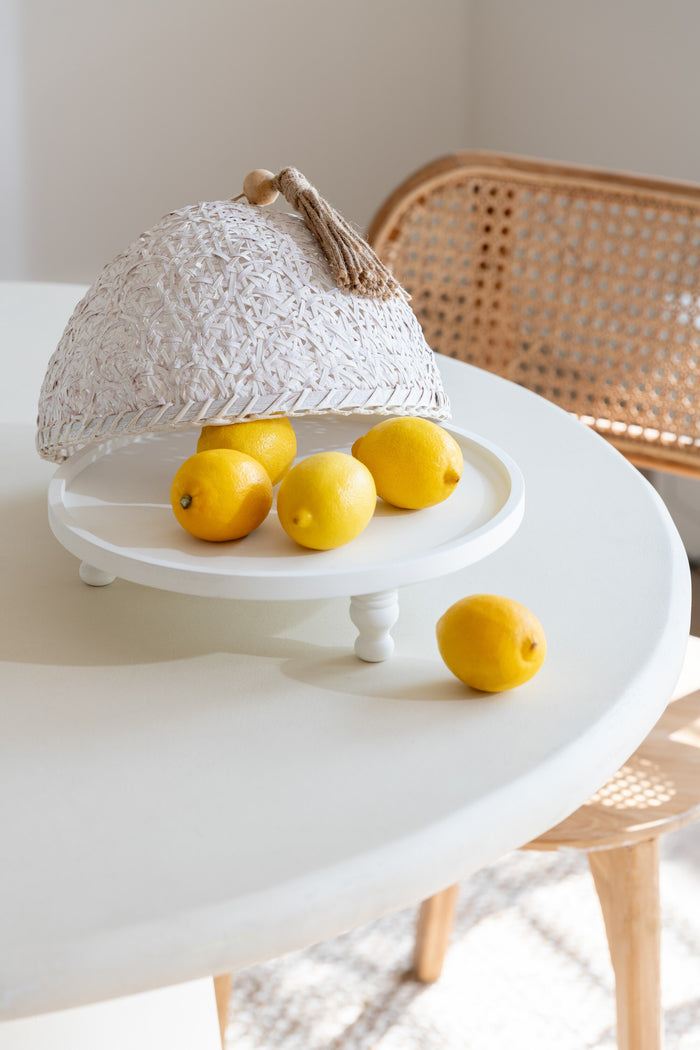 J-Line vliegenkap - sparhout - wit