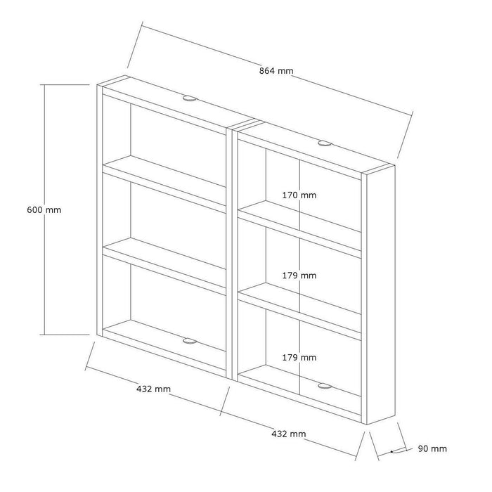 Calicosy - JOY Wandplank - H60 cm
