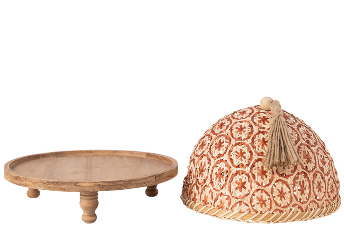 J-Line vliegenkap - sparhout - naturel