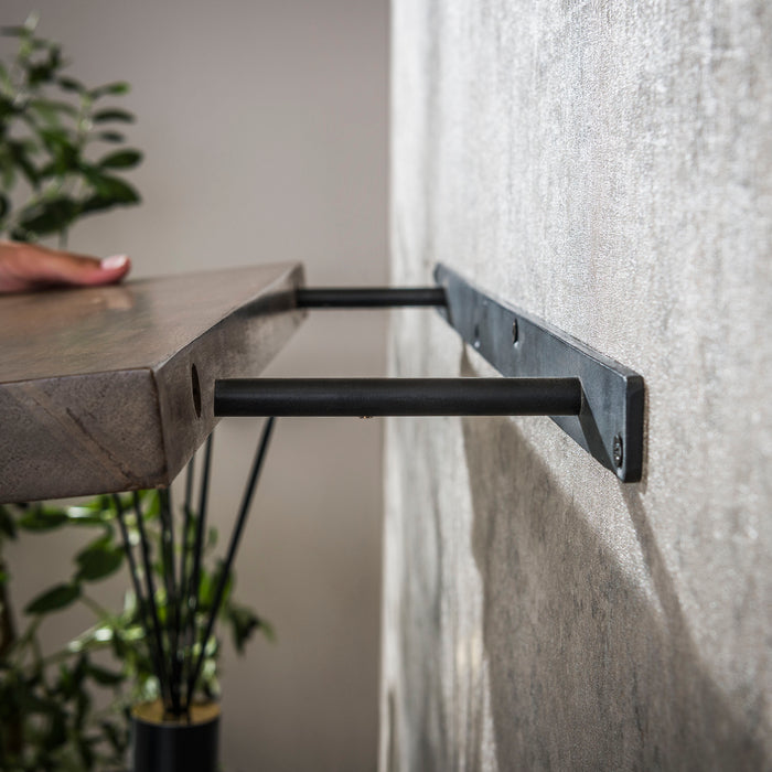 Hoyz Collection - Wandplank Carve 90cm - Massief Acacia Bruin