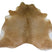 J-Line tapijt Koeienvel - leer - beige