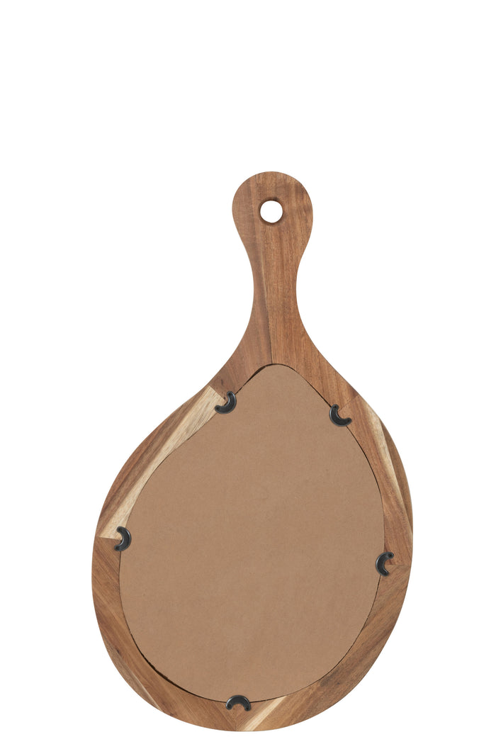 J-Line spiegel Palette - hout|glas - naturel - small - 36 x 63 cm