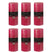 J-Line cilinderkaars - fuchsia - XXL - 150U - 6 stuks