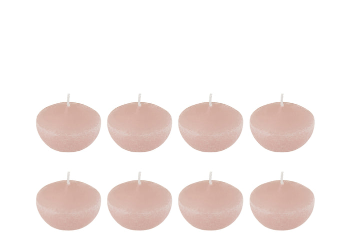 J-Line drijfkaars - roze - small - 4U - doos van 8
