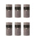 J-Line cilinderkaars - donkergrijs - 140U - XXL - 6 stuks