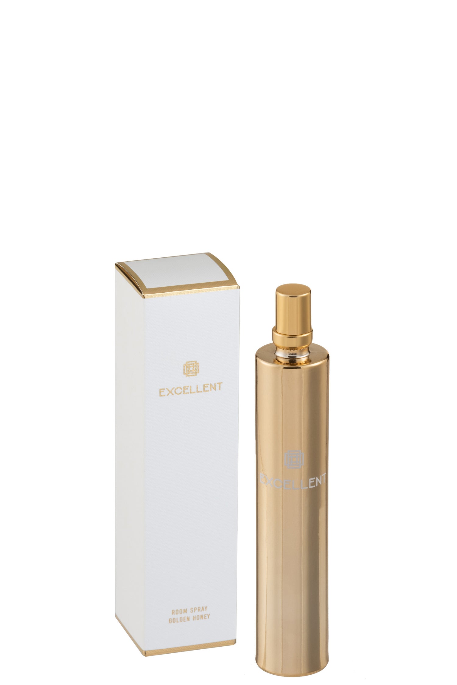 J-Line huisparfum Excellent - Golden Honey - glas - goud