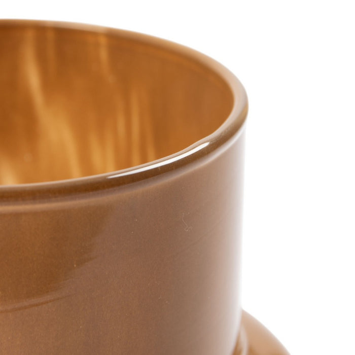 Vaas Pien Bruin - Glas - 17x25x17cm (BxHxD)