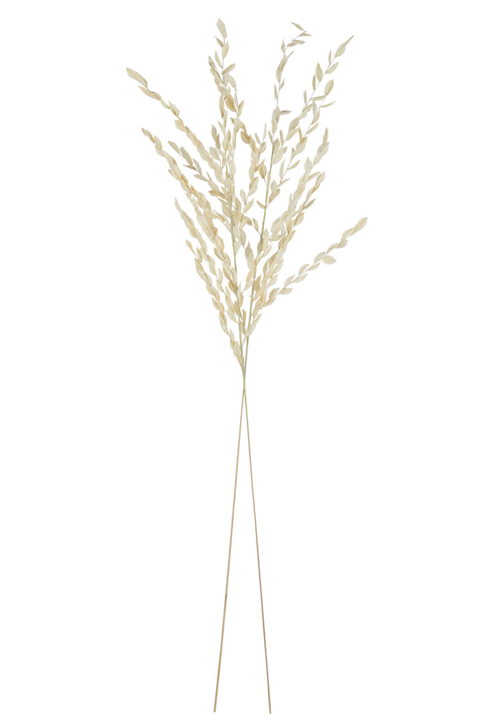 J-Line gedroogde Bladeren - jute - naturel - large