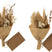 J-Line bundel Gedroogde Bloemen In Papier Wrap - jute - natu
