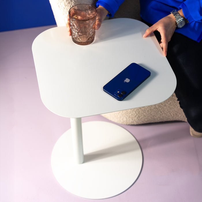 Spinder Design Bijzettafel HELLA - Wit - 50 Hoog