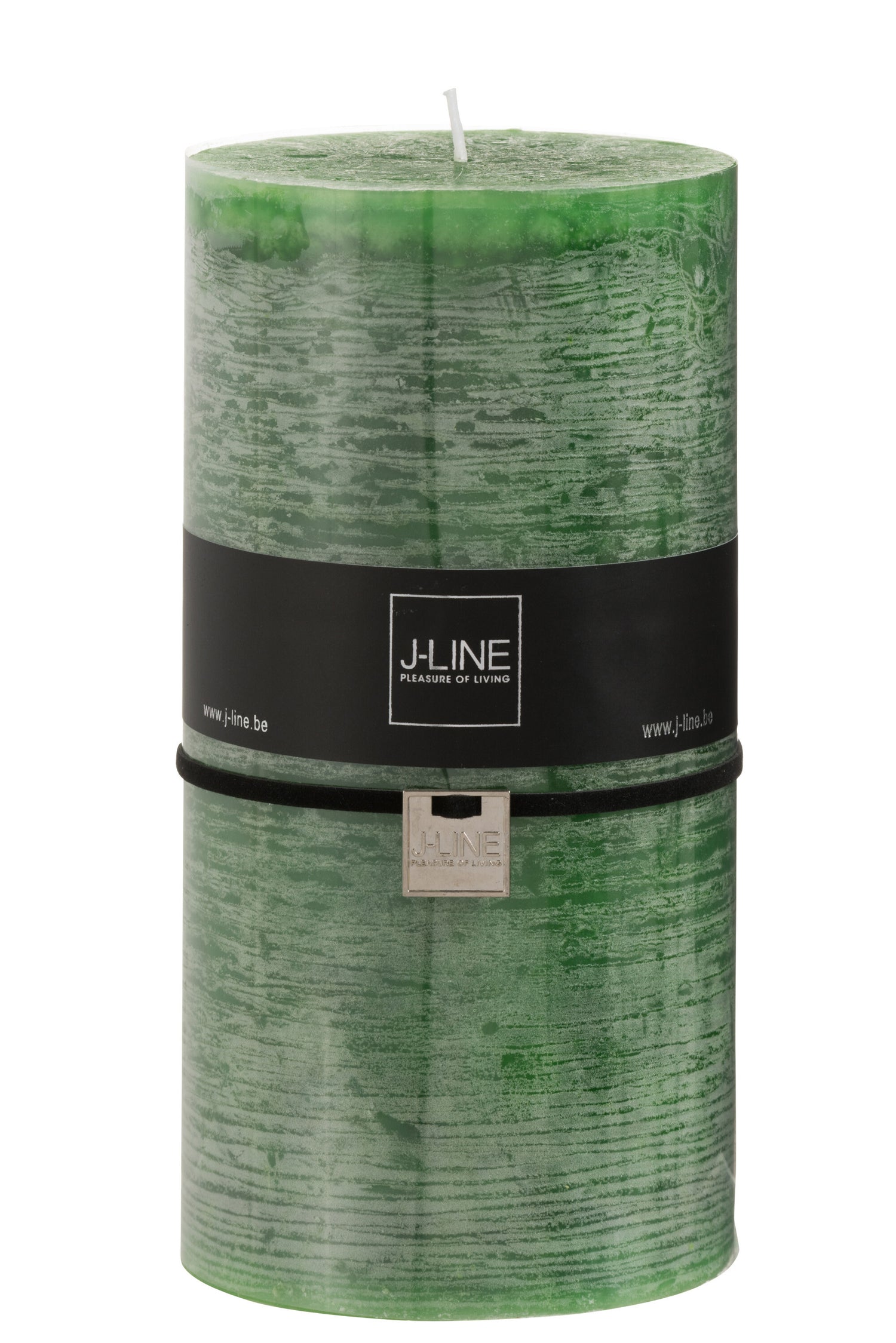 J-Line cilinderkaars - lichtgroen - XXL - 150U - 6 stuks
