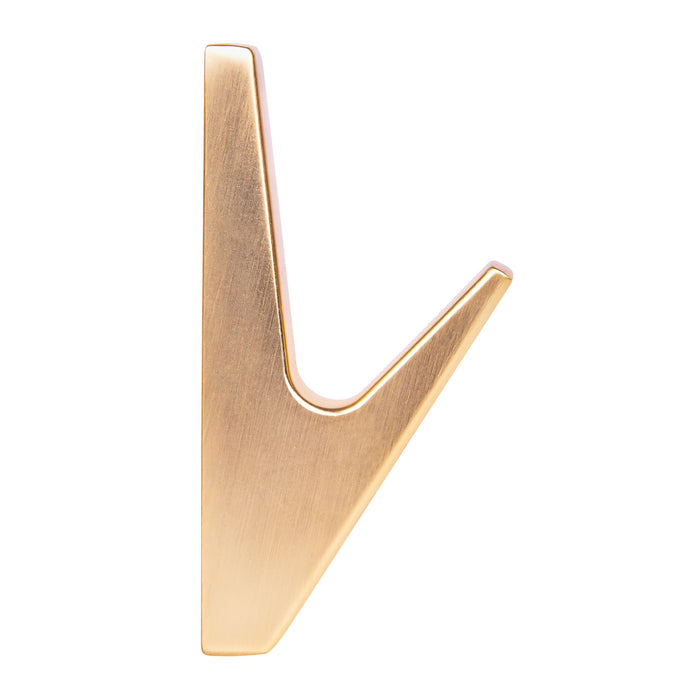 QUVIO Wandkapstok - Metaal - Goud - Set van 8