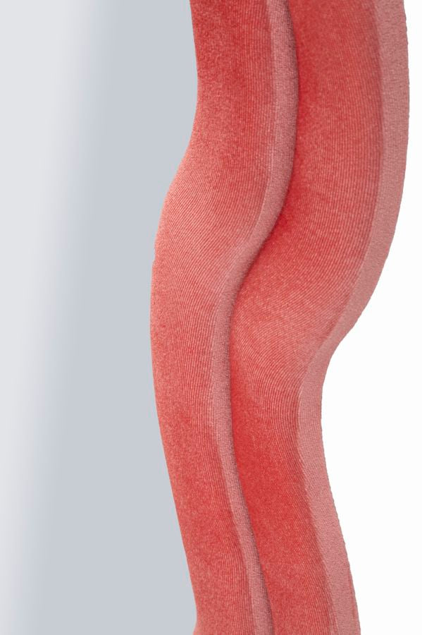 Wandspiegel met roze fluwelen lijst, 60x6x160 cm