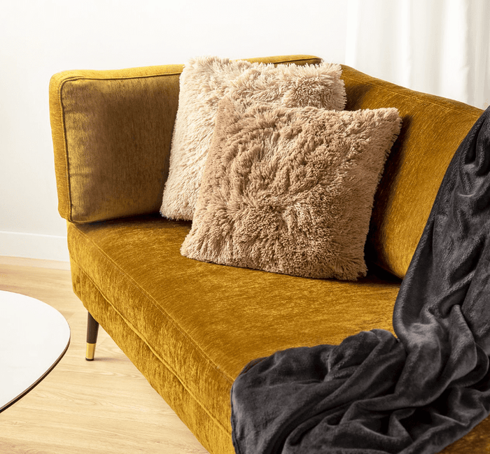 Dutch Decor sierkussen FLUFFY - 45x45 cm Pumice Stone