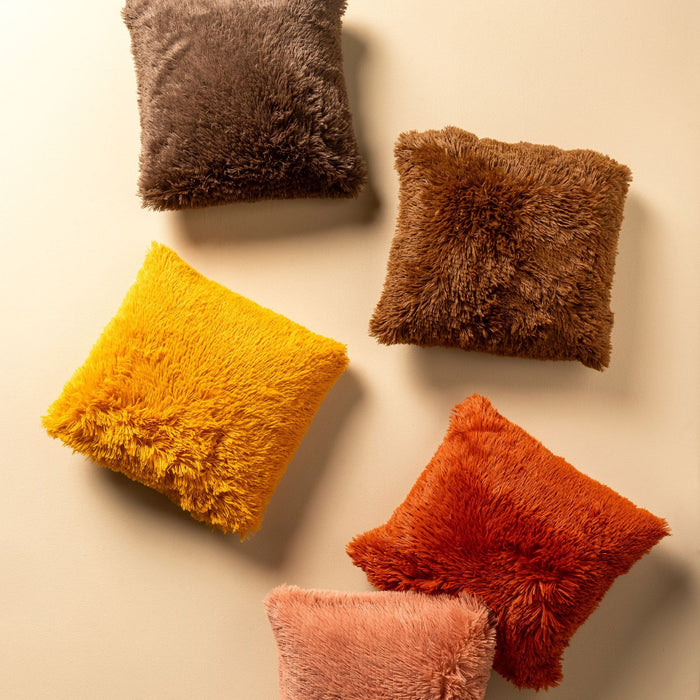 Dutch Decor sierkussen FLUFFY - 60x60 cm Potters Clay