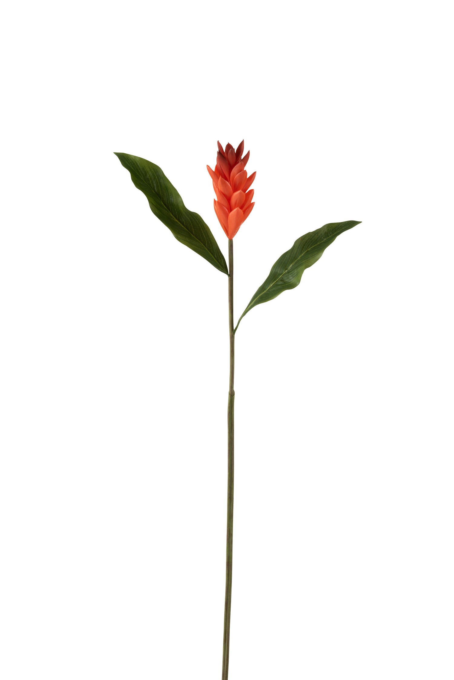 J-Line bloem Tak Lelie - kunststof - oranje - large - 12 stuks