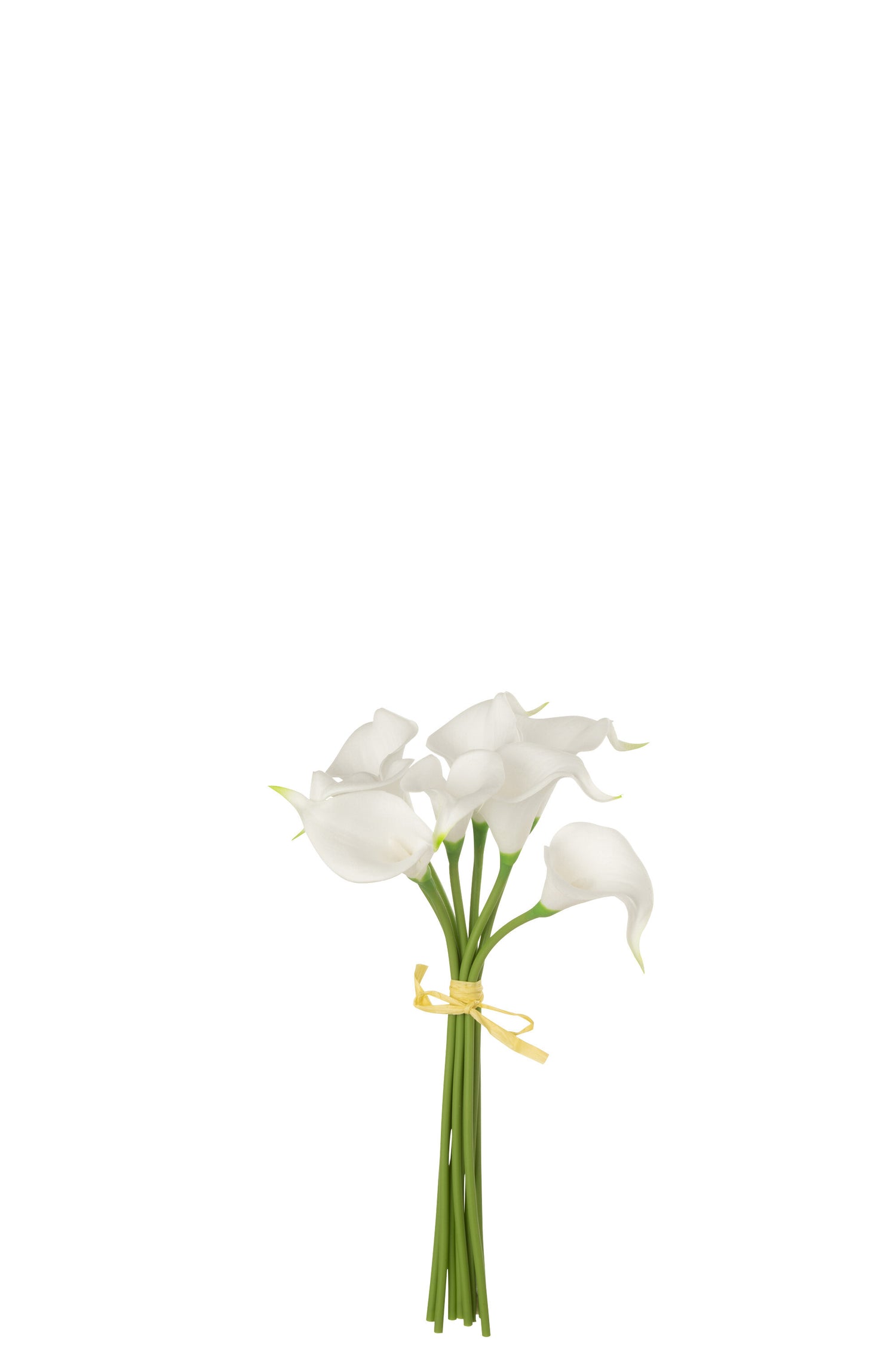 J-Line boeket Calla Lily 8Stuks - kunststof - wit - small - 12 stuks