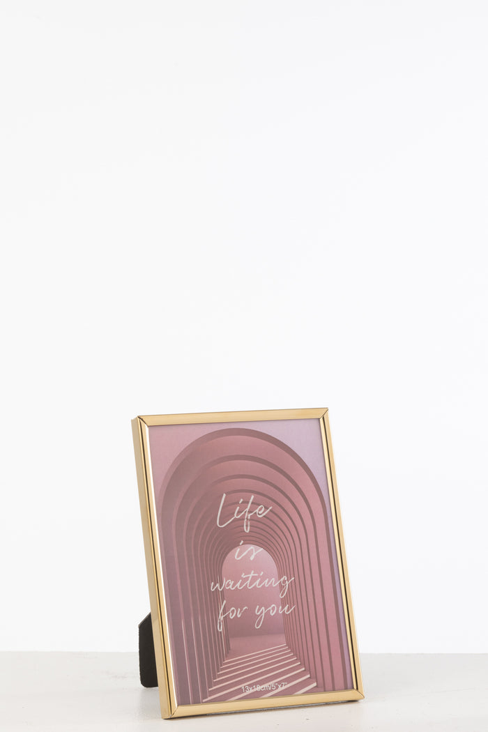 J-Line fotolijst Tracy - metaal - goud blinkend - medium