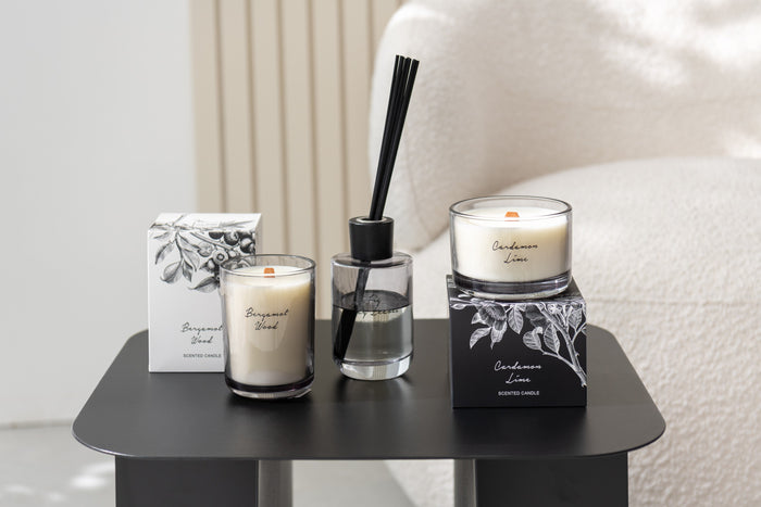 J-Line geurkaars Bergamot Hout - small - 50U