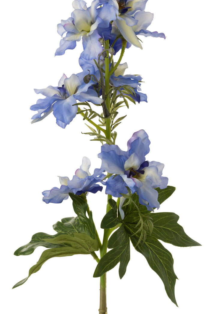 J-Line bloem Delphinium - kunststof - lichtblauw - 12 stuks