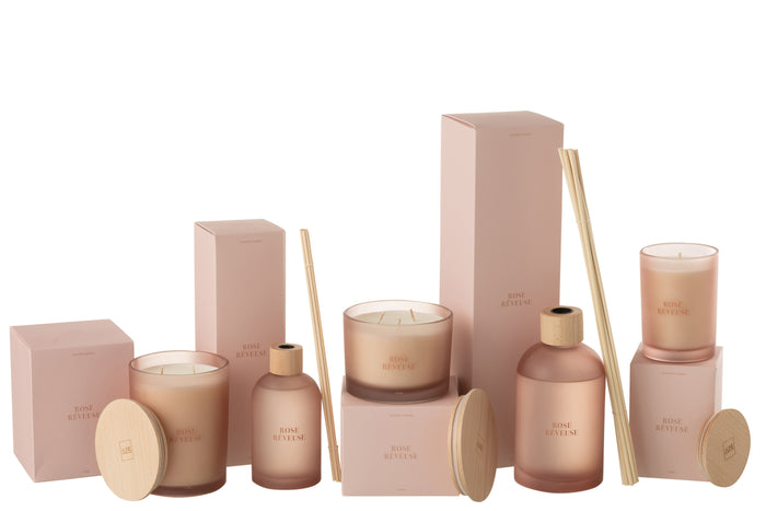 J-Line geurolie + stokjes Accords Essentiels - Rose Rêveuse