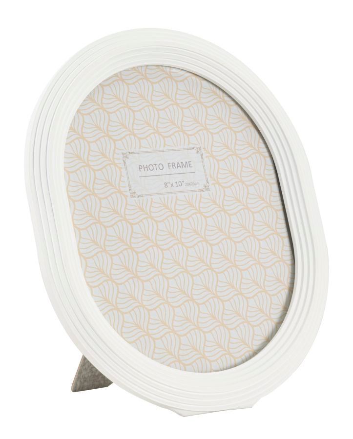 Ovale witte harslijst 25x2x30 cm