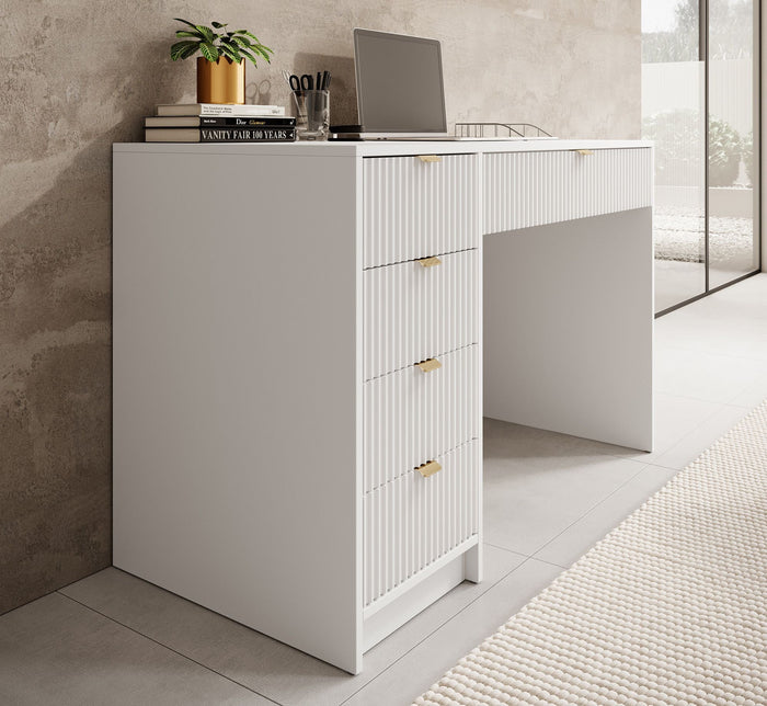 Meubella - Kaptafel Tavares - Wit - 120 cm