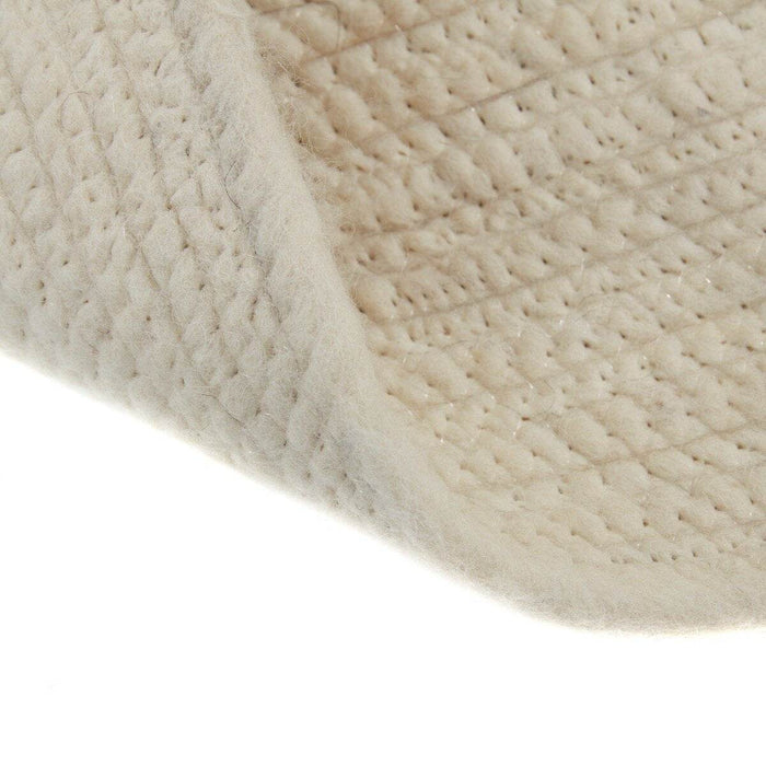 Interieur05 Rond wollen vloerkleed Gapo wit - 180 x 180 cm