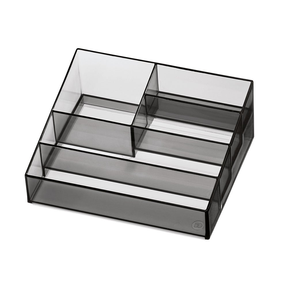 Nagellak Organizer met 5 Vakken, 20.3 x 16.5 x 8.3 cm, Smoke - iDesign