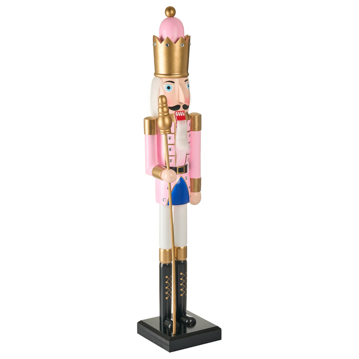 Beliani - TROSAAN - Decoratief figuur - Roze - Dennenhout