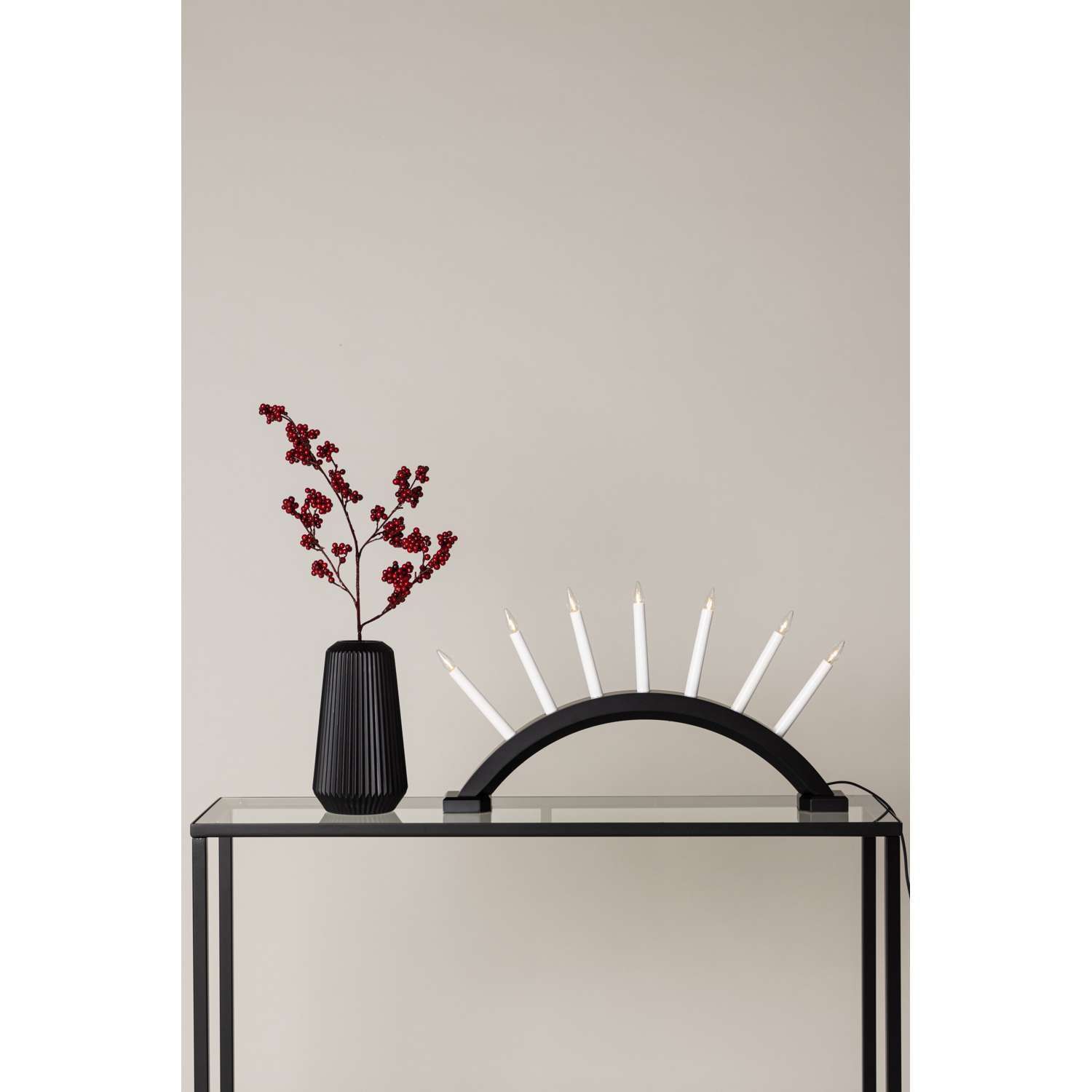 Venture Home Kebnekaise Kerst verlichting 8x55x34 - Zwart