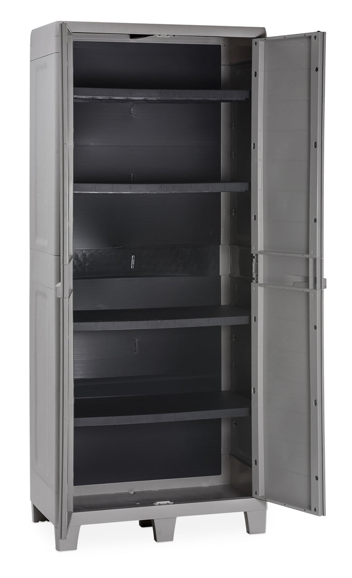 Toomax Woody's XL opbergkast hoog - lichtgrijs|donkergrijs