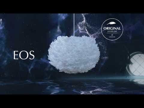 Umage Eos Medium hanglamp light grey - met koordset zwart - Ø 45 cm