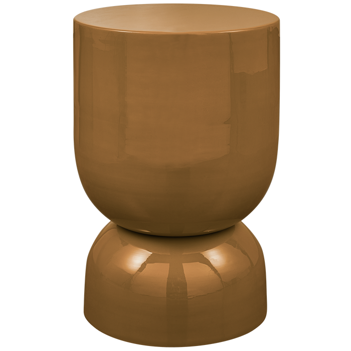 WOOOD Hekla Bijzettafel  - Metaal - Oranje - 47x32x32