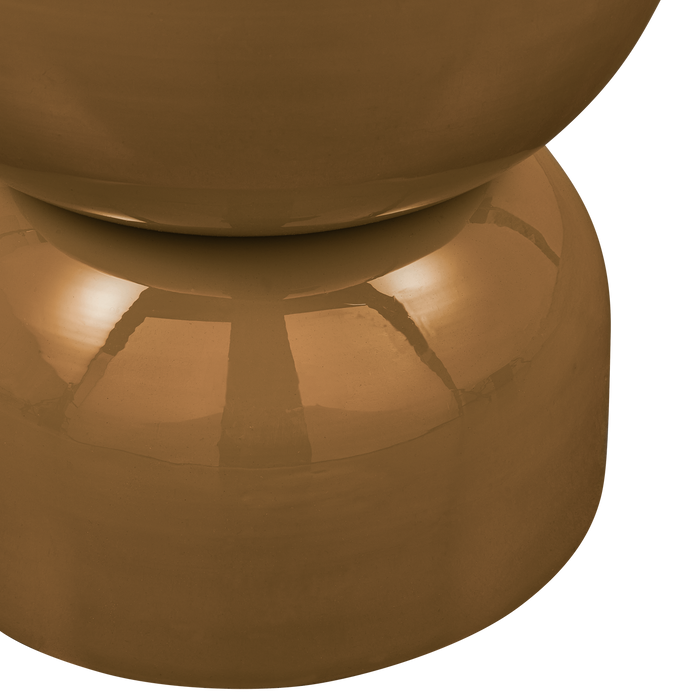 WOOOD Hekla Bijzettafel  - Metaal - Oranje - 47x32x32