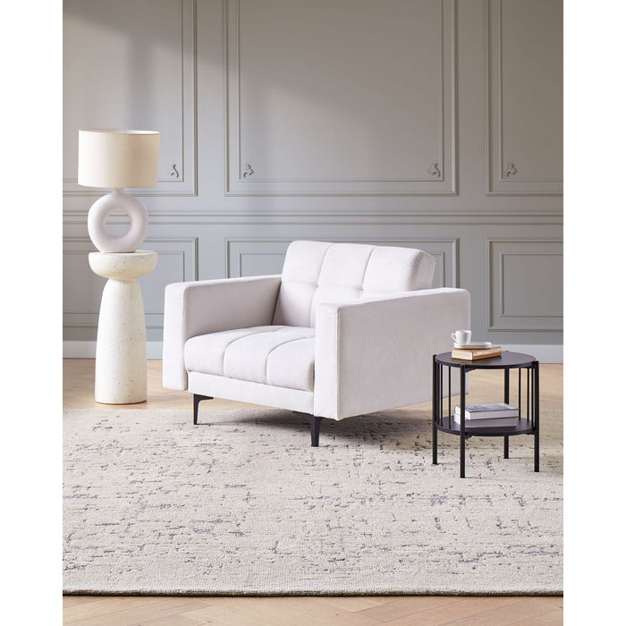 Beliani - ALNES - Fauteuil - Gebroken wit - Polyester