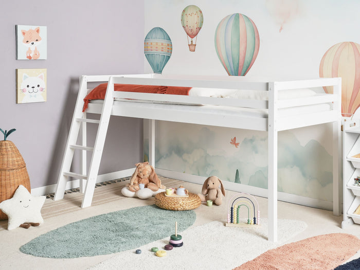 Beliani - ASCOUX - Kinderbed - Wit - 90 x 200 cm - Dennenhout