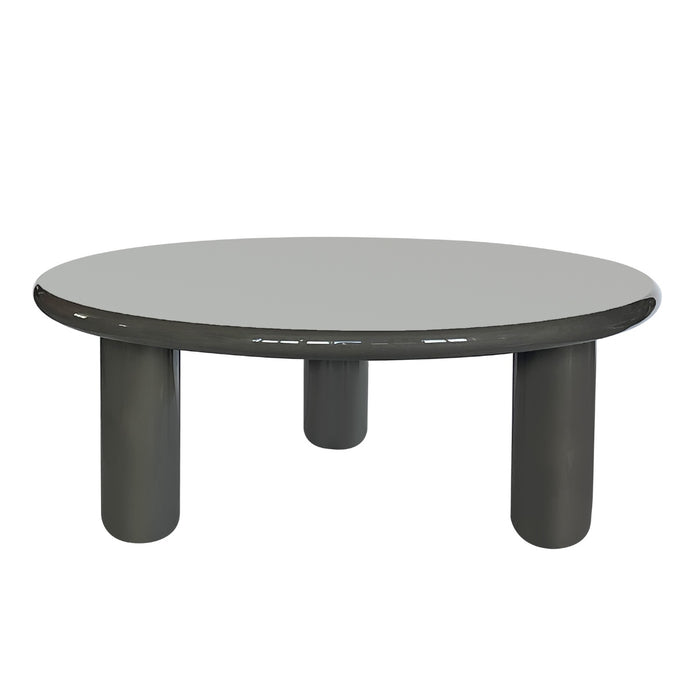 DÉJA Living - Salontafel Kaki Groen Glossy MDF - 90x90x35cm - Jelsa