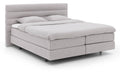 Goossens Boxspring Quatro inclusief topper - grijs - 160 x 214 cm cm